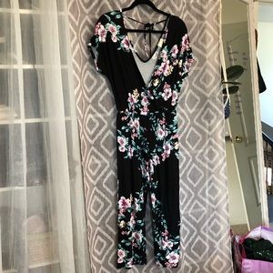 Floral romper jumpsuit